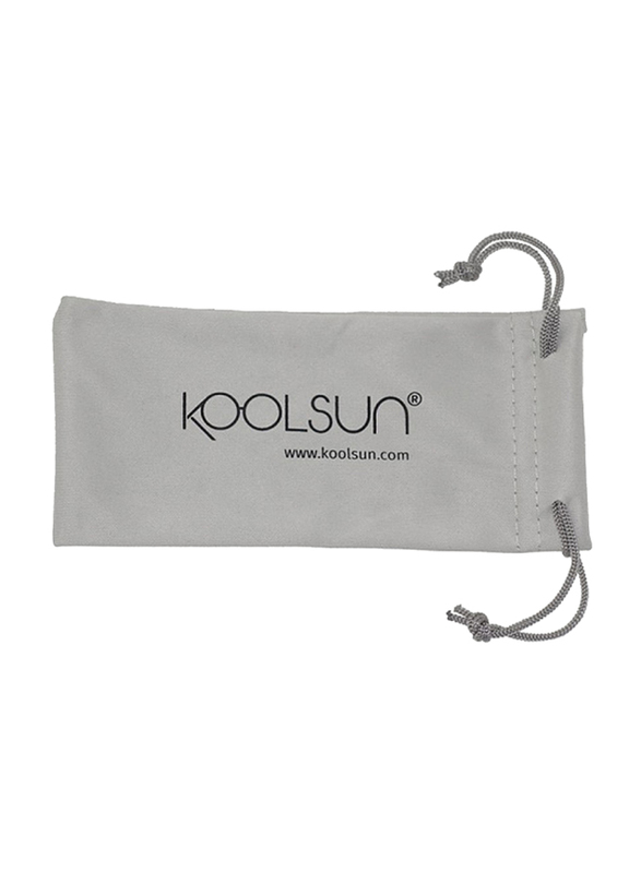 Koolsun Full Rim Flex Sunglasses for Boys, Mirrored Silver Lens, KS-FLAG003, 3-6 years, Aqua/Grey