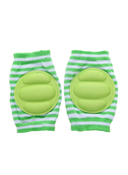 B-Safe Protective Stripes Knee Pads Unisex, Cotton, 18-24 Months, Green
