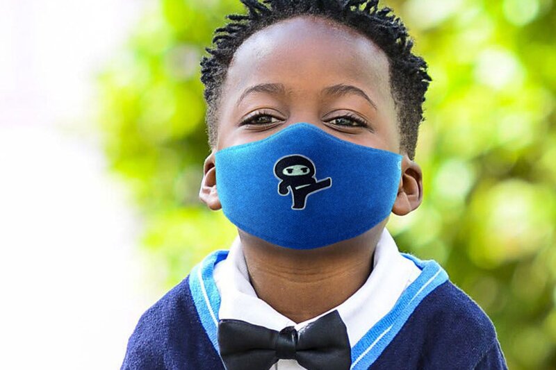 B-Safe Kids Duo Kit Super Shrunks Face Mask, Pink/Blue, 2 Pieces