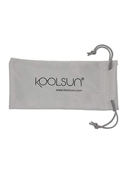 Koolsun Sport Full Rim Sunglasses for Kids, Ice Blue Revo Lens, 3-8 Years, White Ice Blue