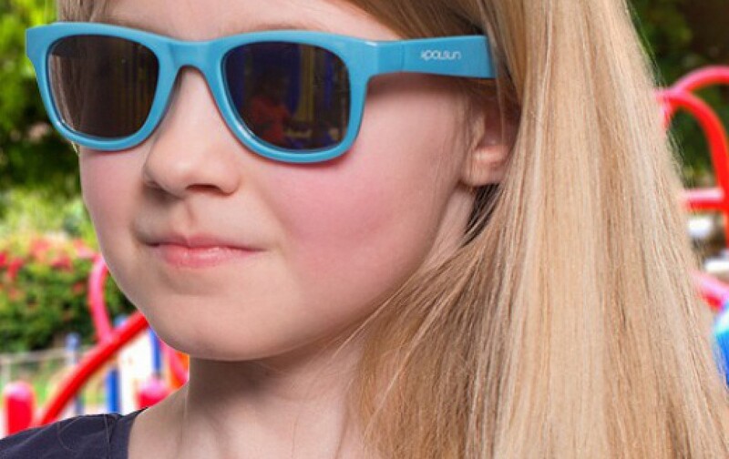 كوول سن نظارات شمسية للأولاد, عدسة مرآة أخضر, KS-WACB001, 5-1 سنوات, أزرق
