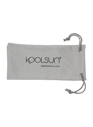 Koolsun Full Rim Wave Sunglasses for Boys, Mirrored Green Lens, KS-WACB003, 3-10 years, Cendre Blue