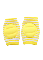 B-Safe Protective Stripes Knee Pads Unisex, Cotton, 18-24 Months, Yellow