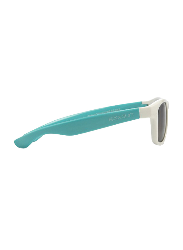 Koolsun Wave Full Rim Sunglasses for Kids, Smoke Lens, 1-5 Years, White Aquarius