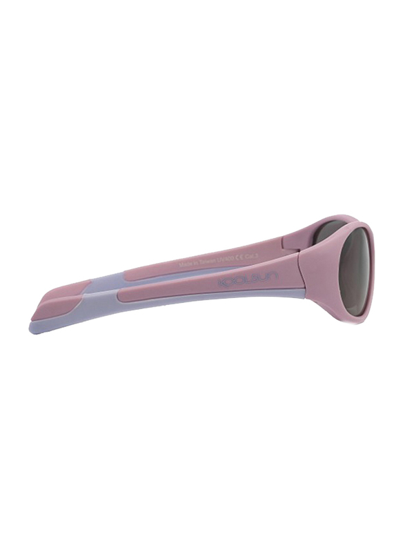 Koolsun Fit Full Rim Sunglasses for Kids, Smoke Lens, 3-6 Years, Pink Lilac Chiffon