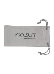 Koolsun Sport Full Rim Sunglasses for Kids, Ice Blue Revo Lens, 6-12 Years, White Ice Blue