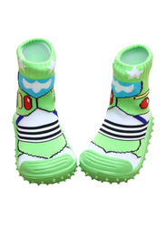 Cool Grip Dragonfly Baby Shoe Socks Unisex, Size 23, 36-48 Months, Green