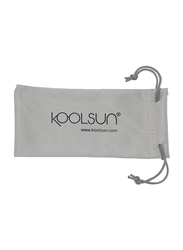 Koolsun Full Rim Wave Sunglasses for Boys, Mirrored Green Lens, KS-WACB001, 1-5 years, Cendre Blue