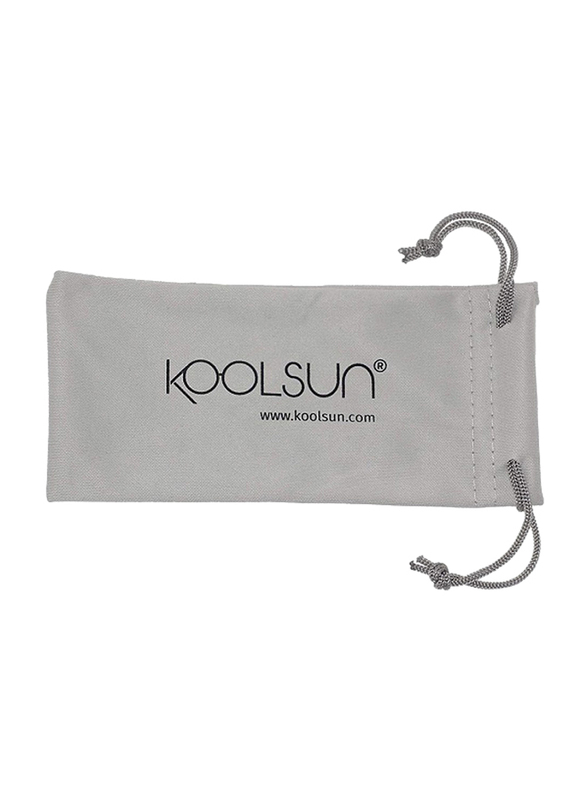 Koolsun Full Rim Wave Sunglasses Kids Unisex, Mirrored Silver Lens, KS-WAGR001, 1-5 years, Orche Green Rod