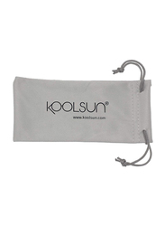Koolsun Full Rim Wave Sunglasses Kids Unisex, Mirrored Silver Lens, KS-WAGR001, 1-5 years, Orche Green Rod