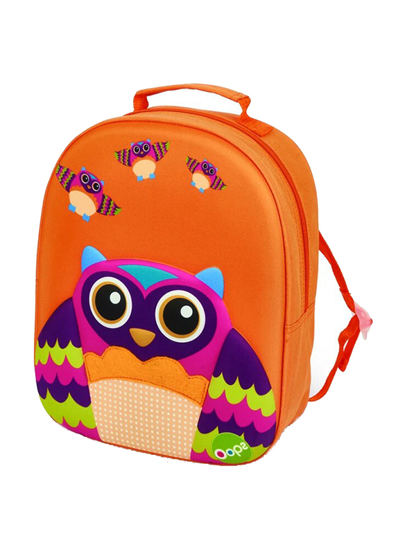Oops Easy Backpack Bag for Kids, Mr. Wu (Owl), Orange