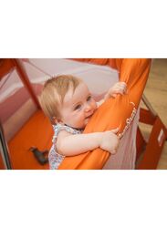 BabyHub SleepSpace Travel Cot, Tangerine Orange