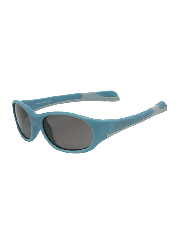 Koolsun Fit Full Rim Sunglasses for Kids, Smoke Lens, 3-6 Years, Cendre Blue Grey