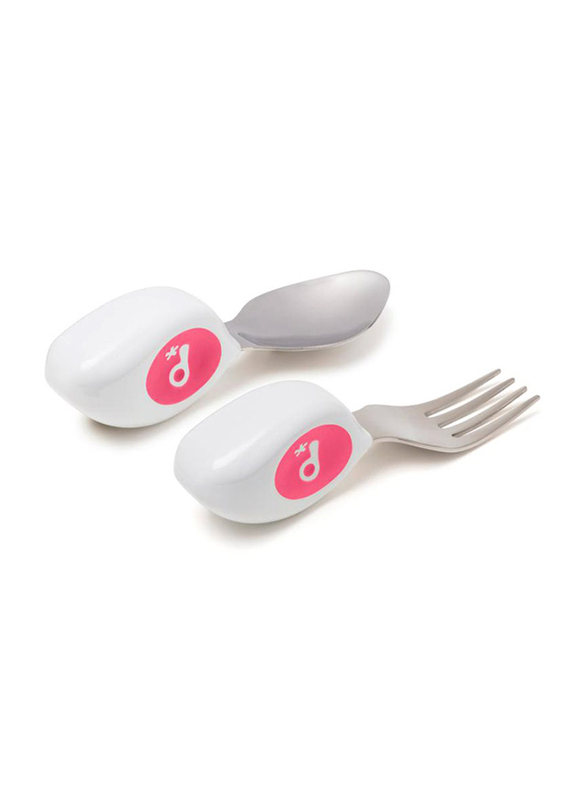 Doddl Childrens Cutlery Set, 2 Piece, Magenta Pink