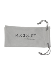 Koolsun Full Rim Wave Sunglasses Kids Unisex, Mirrored Silver Lens, KS-WAOB001, 1-5 years, Army Green