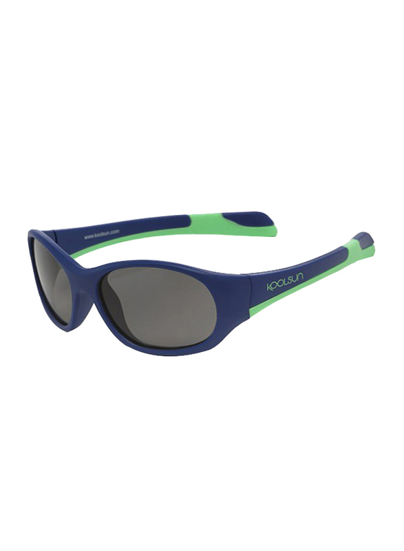 Koolsun Fit Full Rim Sunglasses for Kids, Smoke Lens, 3-6 Years, Navy Spring Bud