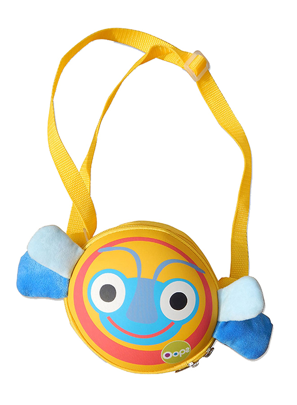 Oops My Oval Backpack Bag for Kids, Bee, Yellow/Blue