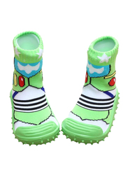 Cool Grip Dragonfly Baby Shoe Socks Unisex, Size 19, 9-12 Months, Green
