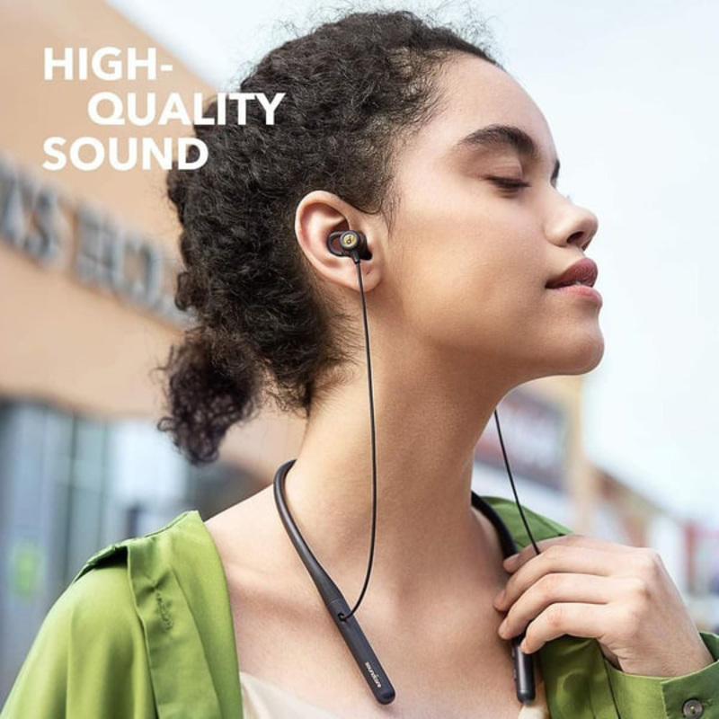 Anker Soundcore Life U2i Wireless/Bluetooth In-Ear Headphones, Black