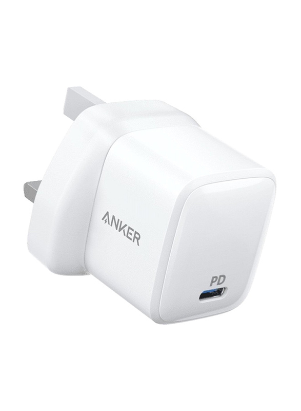 Anker Powerport III USB C Plug Charger, 20W, White