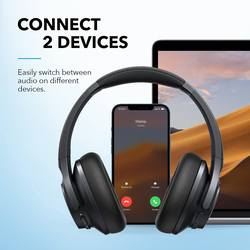 Anker Soundcore Life Q20+ Wireless Over-Ear Noise Cancelling Headphones, Black