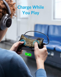 Anker PowerCore Play 6K Mobile Game Controller with 6700mAh Power Bank, Black