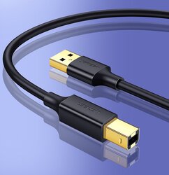 UGREEN USB 2.0 AM to BM Print Cable 1.5m Black