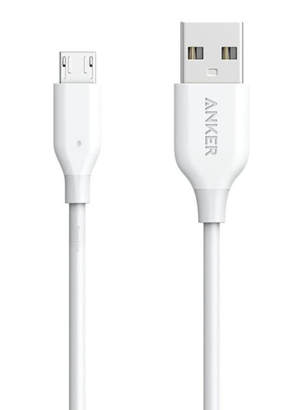 Anker 3-Feet PowerLine USB Type-C Cable, Fast Charging USB Type-A Male to USB Type-C for Apple iPhone, A8132H21, White