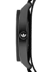 Adidas Analog Watch for Men with Fabric Band, Water Resistant, Z09-2341-00, Black-Grey