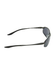 Oxygen Half Rim Sport Sunglasses for Men, Grey Lens, OX8992-C3, 64/16/135