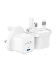 Anker PowerPort III Fast Wall Charger with Foldable Plug, 20W, White