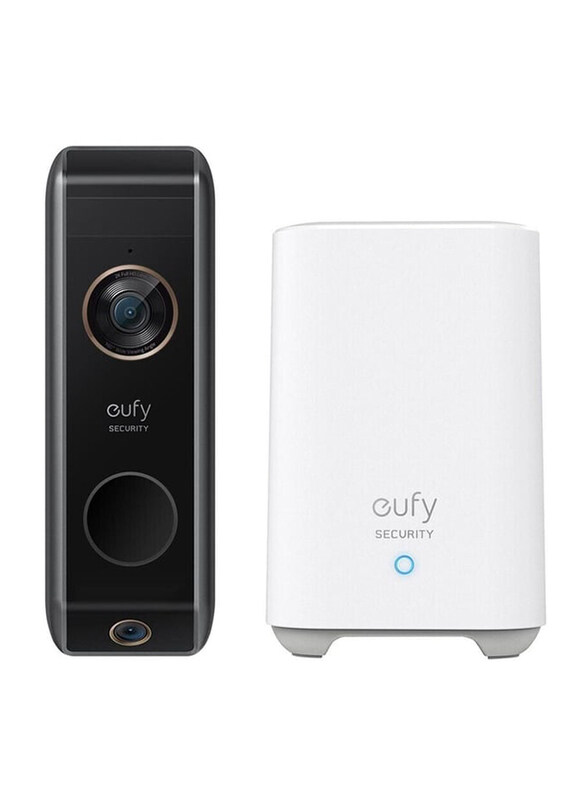 

Eufy 2K Video Dual Doorbell with Battery-Powered, White/Black