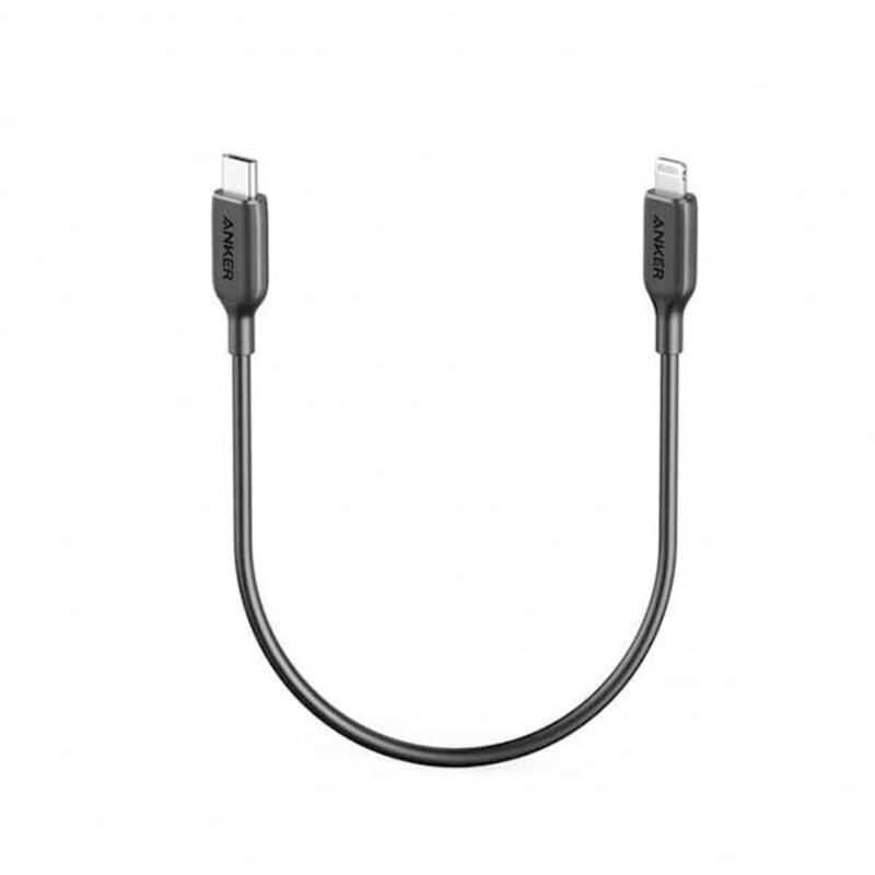 Anker PowerLine lll USB-C Cable with Lightning Connector 1FT Black