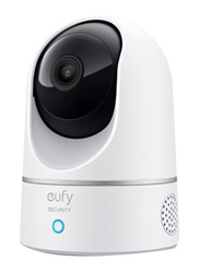 Eufy 2K Pan & Tilt Indoor Security Camera, 2 MP, White/Black