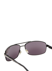 Maxima Polarized Full Rim Rectangular Sunglasses for Men, Gradient Black Lens, MX0010-C15, 63/15/125