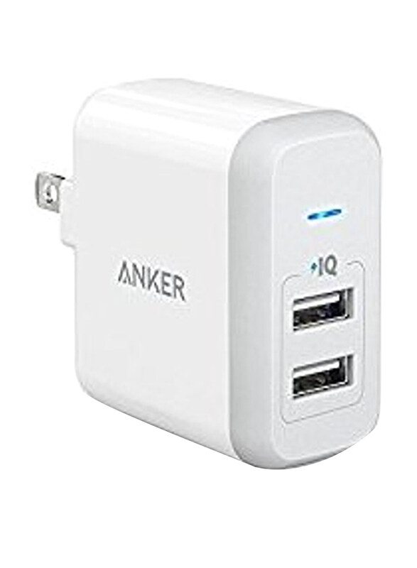 

Anker PowerPort II 2-Port USB Wall Charger with Micro USB Cable, White