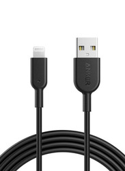 Anker 10-Feet PowerLine II Lightning Cable, USB Type-A Male to Lightning Charging Connector for Apple iPhone, AN.A8434H12.BK, Black