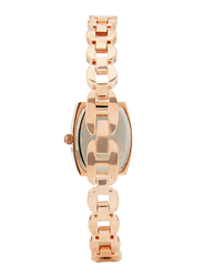 Mon Grandeur Analog Watch for Women with Metal Band, Water Resistant, HG3814LRG, Rose Gold
