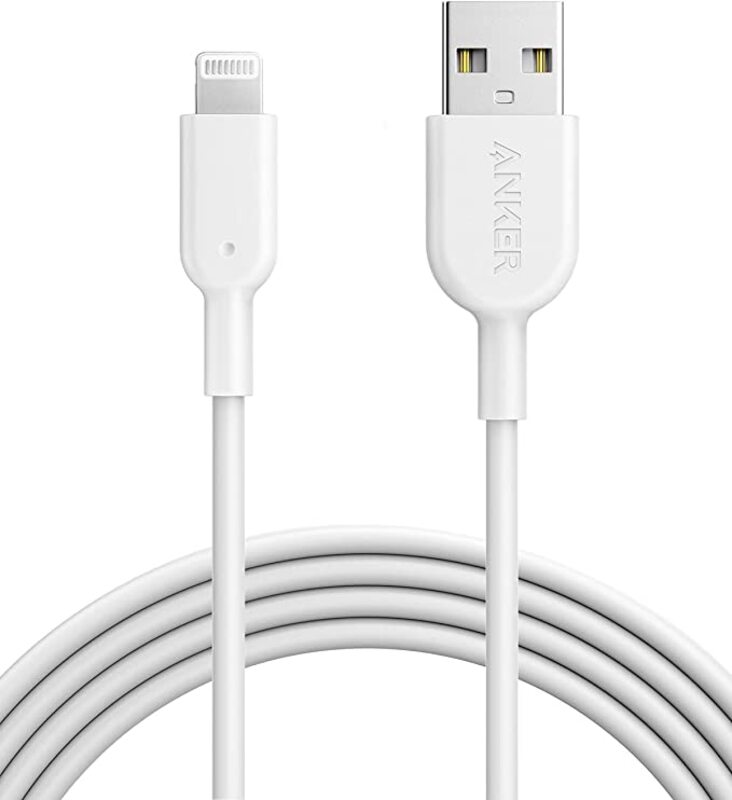 Anker PowerLine ll USB-A Cable with Lightning Connector 6FT White