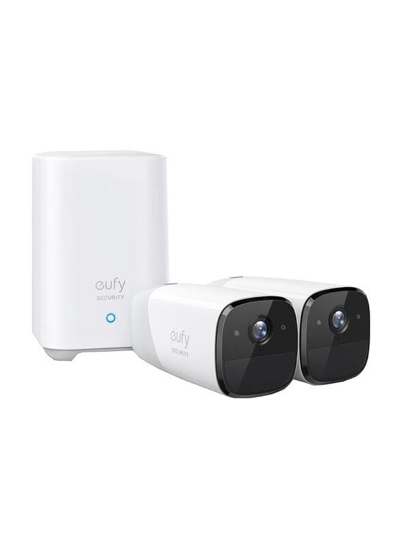 

Eufy Security Cam 2 Pro Wireless Home Security Camera System, White