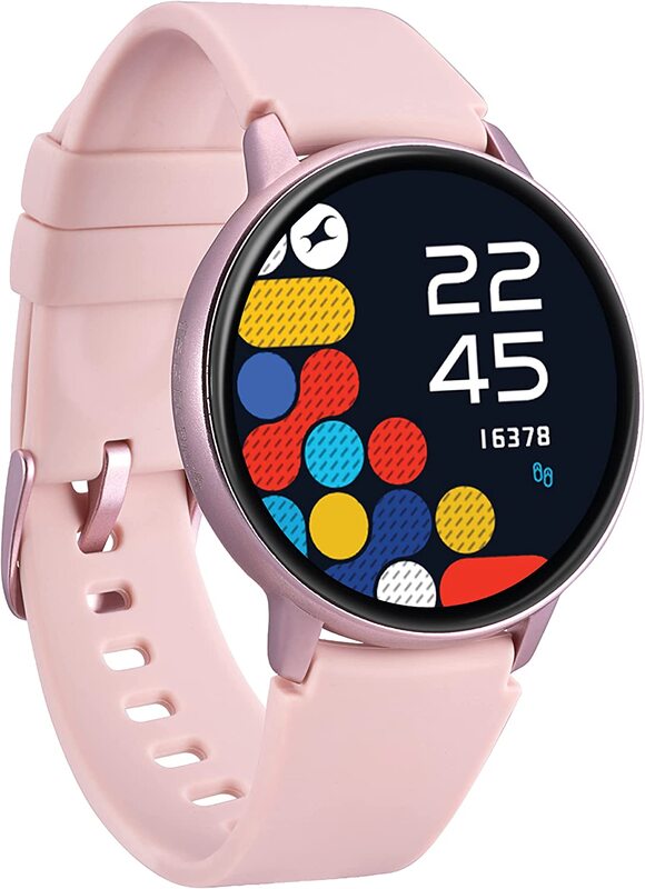 Fastrack Reflex Play Pink Smart Watch 1.3" Amoled Display