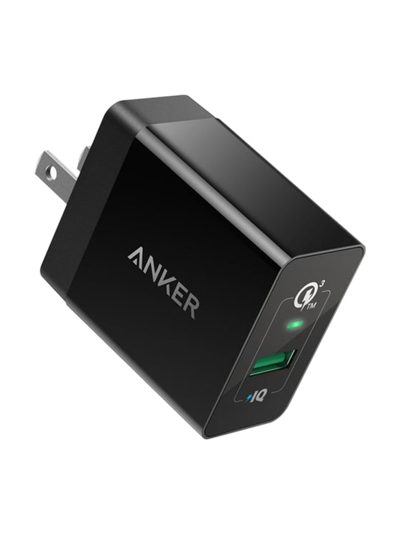 Anker PowerPort Quick Charge USB Wall Charger, Black