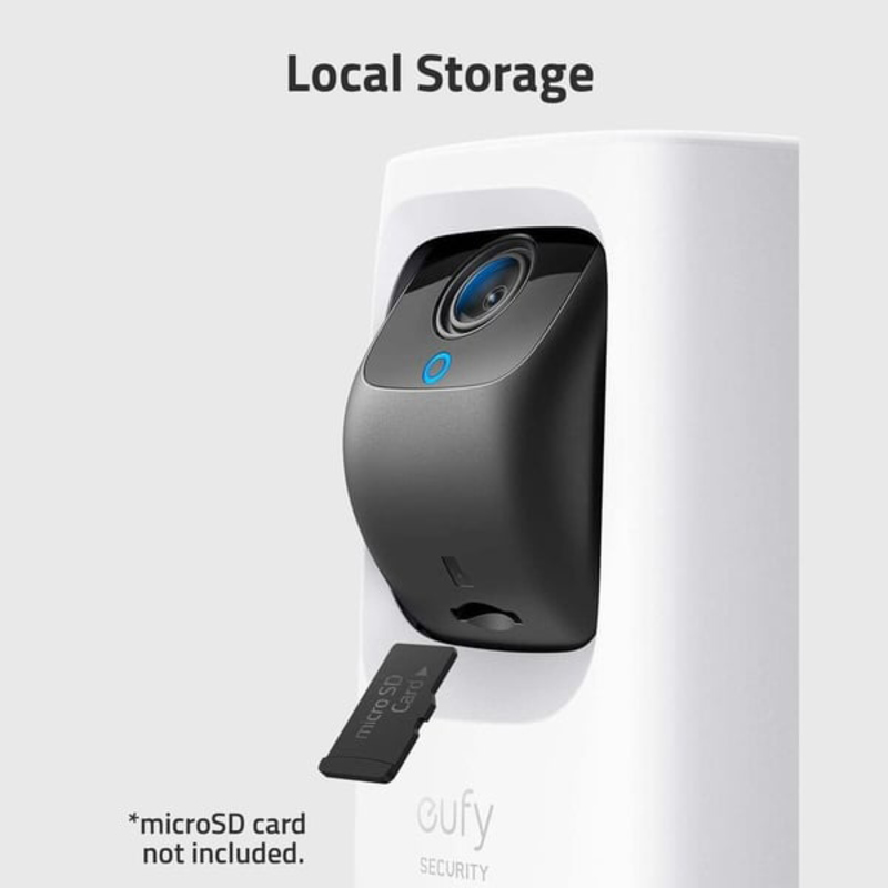 Eufy Indoor Mini Pan & Tilt 2K Wireless Wi-Fi Network Surveillance Camera, White