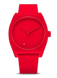Adidas Process SP1 Analog Unisex Watch with Silicone Band, Water Resistant, Z10-191-00, Red