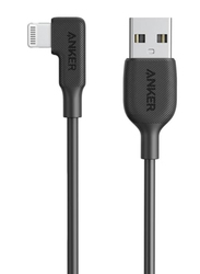 Anker 3-Feet Lightning Cable, 90 Degree USB Type-A Male to Lightning for Apple iPhone, AN.Y2320H11.BK, Black