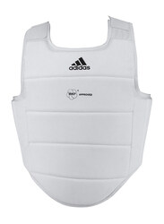 Adidas Small WKF Body Protector, White/Black Logo