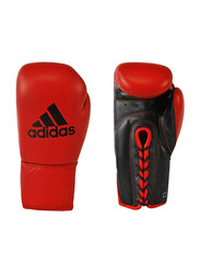 Adidas 12-oz Kombat Boxing Gloves, Red/Black