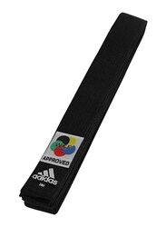 Adidas 240cm WKF Elite Karate Belt, ADIB242K, Black