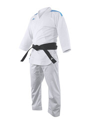 Adidas 190cm Stripes Karate Uniform without Belt, K0, White/Blue