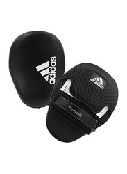 Adidas Curved Punch Mitts, Black/White/Silver